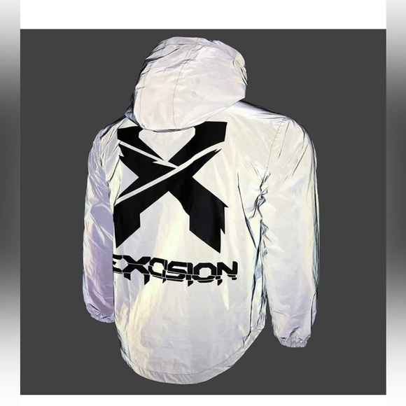 SOLD- NWT- Excision Black Reflective Tech Jacket Size Small- unisex- LAST ONE - Picture 4 of 12